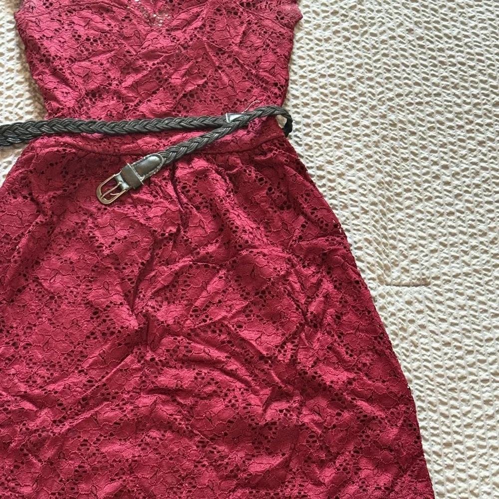 ⚠️Lace Mini Dress with Belt⚠️ - Picture 3 of 3